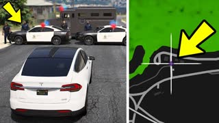 ЧТО ПРОИЗОЙДЕТ ЕСЛИ ПОЛИЦИЯ ПОПЫТАЕТСЯ ОСТАНОВИТЬ АВТОПИЛОТ TESLA? ЧТО БУДЕТ?! ГТА 5 ОНЛАЙН