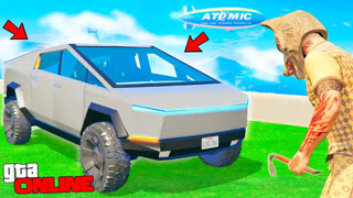 GTA 5 - УКРАЛ ВНЕДОРОЖНИК ТЕСЛА КИБЕРТРАК - БИТВА ВОРОВ В ГТА 5 ОНЛАЙН