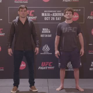 Дуэли взглядов UFC Сингапур: Майя vs Аскрен